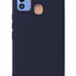 Uray store Tecno Spark 7T Kılıf First Silikon - Lacivert