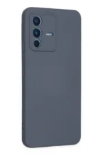Uray store Vivo V23 5G Kılıf Nano içi Kadife Silikon - Gri - Görsel 3