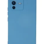 Uray store Vivo V23 5G Kılıf Nano içi Kadife Silikon - Mavi