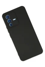 Uray store Vivo V23 5G Kılıf Nano içi Kadife Silikon - Siyah - Görsel 2