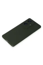 Uray store Vivo V29 Lite Kılıf Nano içi Kadife Silikon - Koyu Yeşil - Görsel 4