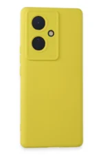 Uray store Vivo V29 Lite Kılıf Nano içi Kadife Silikon - Sarı