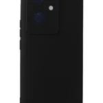 Uray store Vivo V29 Lite Kılıf Nano içi Kadife Silikon - Siyah
