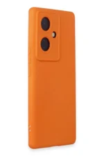 Uray store Vivo V29 Lite Kılıf Nano içi Kadife Silikon - Turuncu - Görsel 2