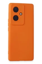 Uray store Vivo V29 Lite Kılıf Nano içi Kadife Silikon - Turuncu