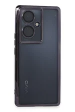 Uray store Vivo V29 Lite Kılıf Razer Lensli Silikon - Mor