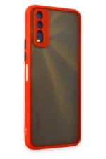 Uray store Vivo Y11S Kılıf Montreal Silikon Kapak - Kırmızı - Görsel 3