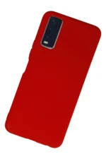 Uray store Vivo Y11S Kılıf Nano içi Kadife Silikon - Kırmızı - Görsel 3