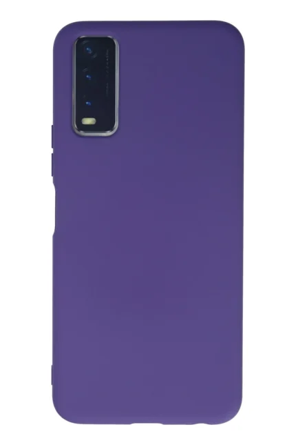 Uray store Vivo Y11S Kılıf Nano içi Kadife Silikon - Mor