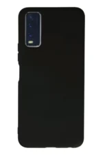 Uray store Vivo Y11S Kılıf Nano içi Kadife Silikon - Siyah