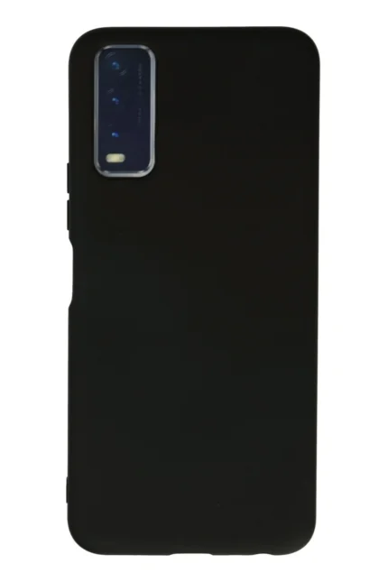 Uray store Vivo Y11S Kılıf Nano içi Kadife Silikon - Siyah