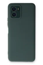 Uray store Vivo Y15S Kılıf Lansman Glass Kapak - Koyu Yeşil