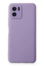 Uray store Vivo Y15S Kılıf Lansman Glass Kapak - Lila