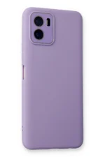 Uray store Vivo Y15S Kılıf Lansman Glass Kapak - Lila - Görsel 3