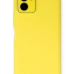 Uray store Vivo Y15S Kılıf Lansman Glass Kapak - Sarı