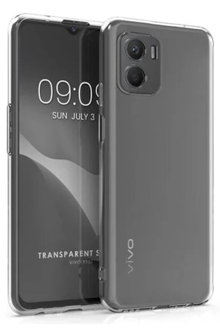 Uray store Vivo Y15S Kılıf Lüx Şeffaf Silikon