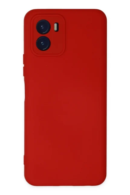 Uray store Vivo Y15S Kılıf Nano içi Kadife Silikon - Kırmızı