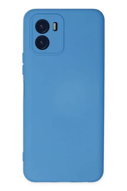 Uray store Vivo Y15S Kılıf Nano içi Kadife Silikon - Mavi