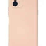 Uray store Vivo Y15S Kılıf Nano içi Kadife Silikon - Pudra