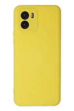 Uray store Vivo Y15S Kılıf Nano içi Kadife Silikon - Sarı