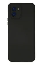 Uray store Vivo Y15S Kılıf Nano içi Kadife Silikon - Siyah