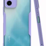 Uray store Vivo Y15S Kılıf Platin Silikon - Lila