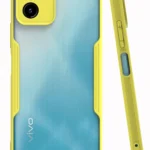 Uray store Vivo Y15S Kılıf Platin Silikon - Sarı
