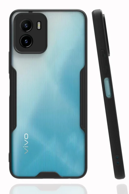 Uray store Vivo Y15S Kılıf Platin Silikon - Siyah