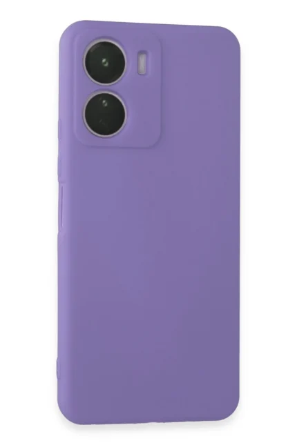Uray store Vivo Y16 Kılıf First Silikon - Lila