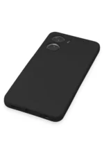 Uray store Vivo Y16 Kılıf Nano içi Kadife Silikon - Siyah - Görsel 5
