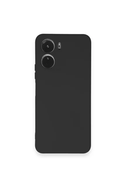 Uray store Vivo Y16 Kılıf Nano içi Kadife Silikon - Siyah