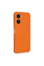 Uray store Vivo Y16 Kılıf Nano içi Kadife Silikon - Turuncu - Görsel 2