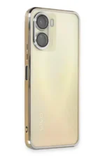 Uray store Vivo Y16 Kılıf Razer Lensli Silikon - Gold