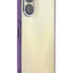 Uray store Vivo Y16 Kılıf Razer Lensli Silikon - Mor
