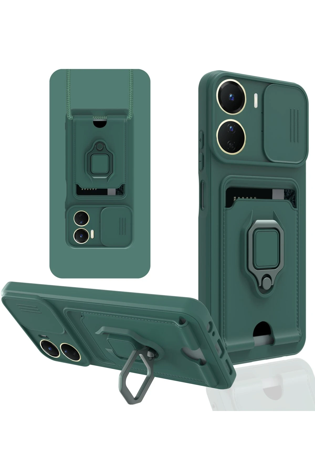 newface-vivo-y16-kilif-zuma-kartvizitli-yuzuklu-silikon-yesil-default Uray store Vivo Y16 Kılıf Zuma Kartvizitli Yüzüklü Silikon - Yeşil - Görsel 1