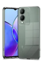 Uray store Vivo Y17S Kılıf Lüx Şeffaf Silikon