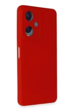 Uray store Vivo Y17S Kılıf Nano içi Kadife Silikon - Kırmızı - Görsel 2