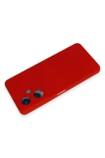 Uray store Vivo Y17S Kılıf Nano içi Kadife Silikon - Kırmızı - Görsel 3