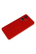 Uray store Vivo Y17S Kılıf Nano içi Kadife Silikon - Kırmızı - Görsel 4