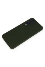 Uray store Vivo Y17S Kılıf Nano içi Kadife Silikon - Koyu Yeşil - Görsel 4