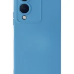 Uray store Vivo Y17S Kılıf Nano içi Kadife Silikon - Mavi