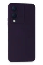Uray store Vivo Y17S Kılıf Nano içi Kadife Silikon - Mor