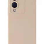 Uray store Vivo Y17S Kılıf Nano içi Kadife Silikon - Pudra