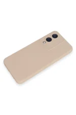 Uray store Vivo Y17S Kılıf Nano içi Kadife Silikon - Pudra - Görsel 4