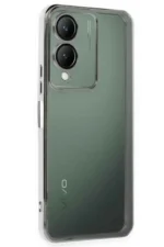 Uray store Vivo Y17S Kılıf Razer Lensli Silikon - Gümüş