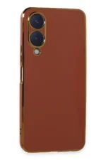 Uray store Vivo Y17S Kılıf Volet Silikon - Kırmızı