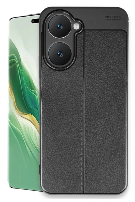Uray store Vivo Y18 Kılıf Auto Focus Kapak - Siyah