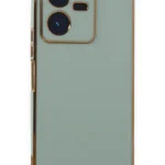 Uray store Vivo Y22 2022 Kılıf Volet Silikon - Açık Yeşil