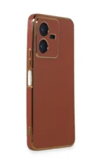 Uray store Vivo Y22 2022 Kılıf Volet Silikon - Kırmızı - Görsel 2