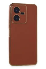 Uray store Vivo Y22 2022 Kılıf Volet Silikon - Kırmızı